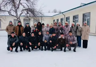 With students in school