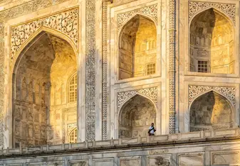 Taj Mahal at sunrise