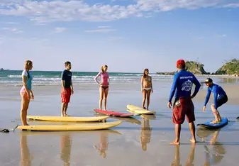 Learning to surf in Australia