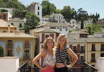IES Spain students taking in the scenery