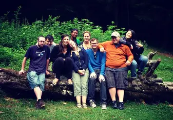 The TLG orientation group camping in Borjomi, Georgia.