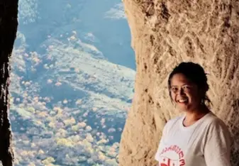 Woman at Vardz Edge