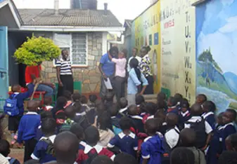 Class in Kenyan children's center