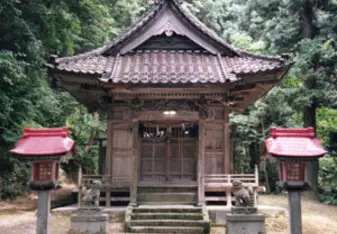 A Japanese temple. 