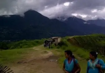 View of mountains in Nepal