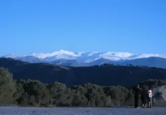 IES Spain students hiking
