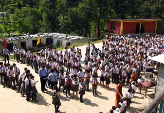 Radovan volunteered at a boarding elementary school