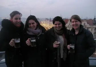Rebecca Kahn-Witman and CET friends