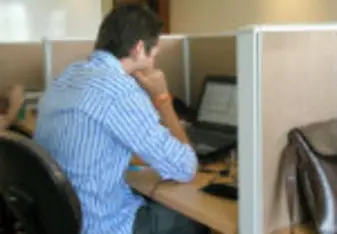 Tim at his internship