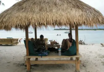 Relaxing on the beaches of Indonesia