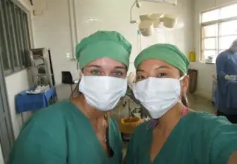Inside the operating room