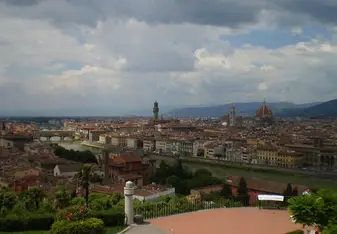 One of Lyndsey's favorite spots in Florence, at Piazzale Michelangelo