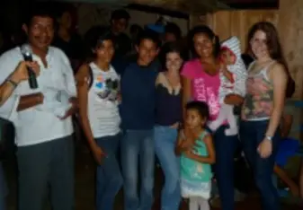 Abby's host family. 