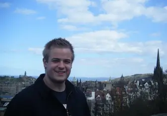 John on top of Edinburgh Castle