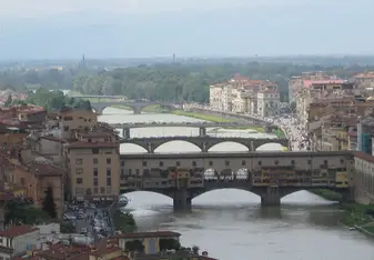The city of Florence and it's beautiful bridges