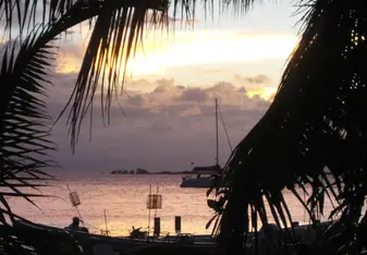 A beautiful Belizean sunset