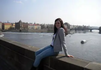 Cara visiting Prague