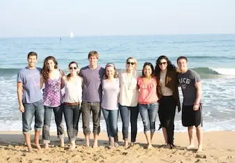 The IES Barcelona crew enjoying Spain's sunny beaches!