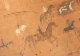 Ancient pictographs in Canyon de Chelly