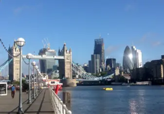 london waterfront