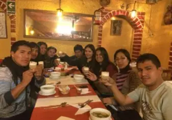 Dinner with my students