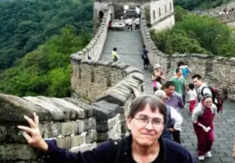 Walking along the Great Wall