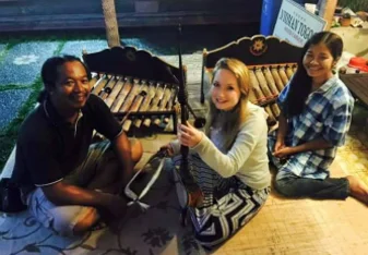Balinese music lesson