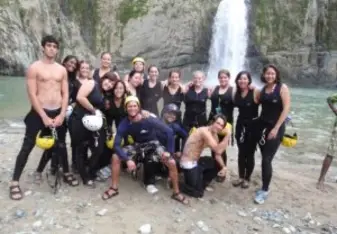 Adolfo with some volunteers
