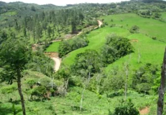 A lookout over the river and host community