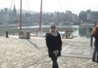 A young woman posing for a picture