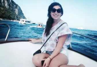 A young woman posing for a photo.