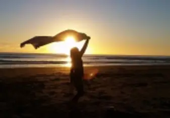 Beaches in New Zealand at Sunset