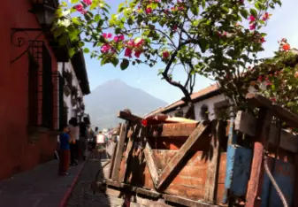 Antigua with Volcano Agua