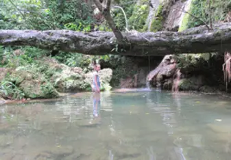Small waterfall in Pinar del Rio province