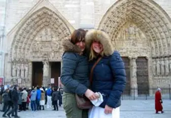 two women at notre dame