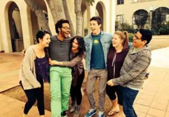 group laughing