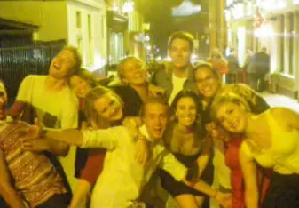 group of students outside 