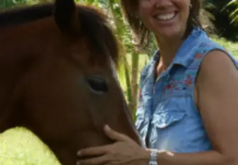 woman with a horse