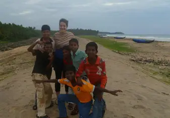 kids at the beach