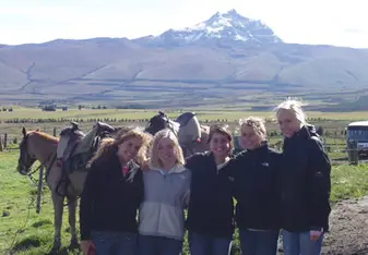 Karla with a group
