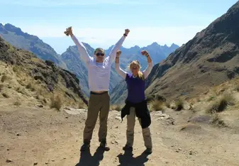 hiking the Inca Trail 