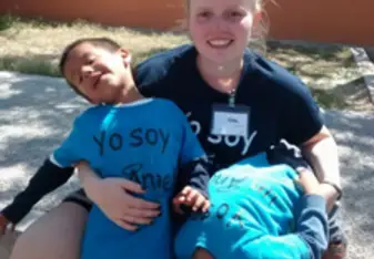 Nina with children