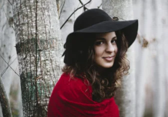 A young woman posing for a picture.