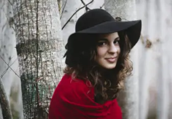 A young woman posing for a picture.