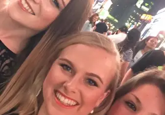 These two girls are just a sample of some of the amazing people I got to hang out with every day from the "groupies" of the Intern NY program! Kellie (on the left) is from New Zealand and Amy (on the right) is from the UK. This was us being snap happy in Times Square before an amazing night out of food, fun and dancing!