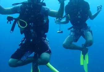 Diving is a peaceful pasttime