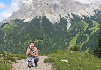 Hiking the Alps in Austria. 