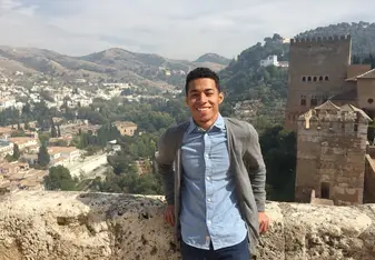 Picture taken at the Alhambra with a view of Albayzin.