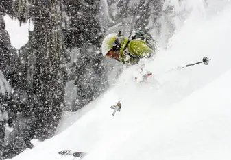 Enjoying the ample BC powder.