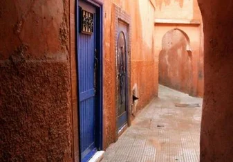 Old medina in Marrakesh, Morocco.